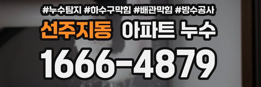 선주지동 아파트 누수