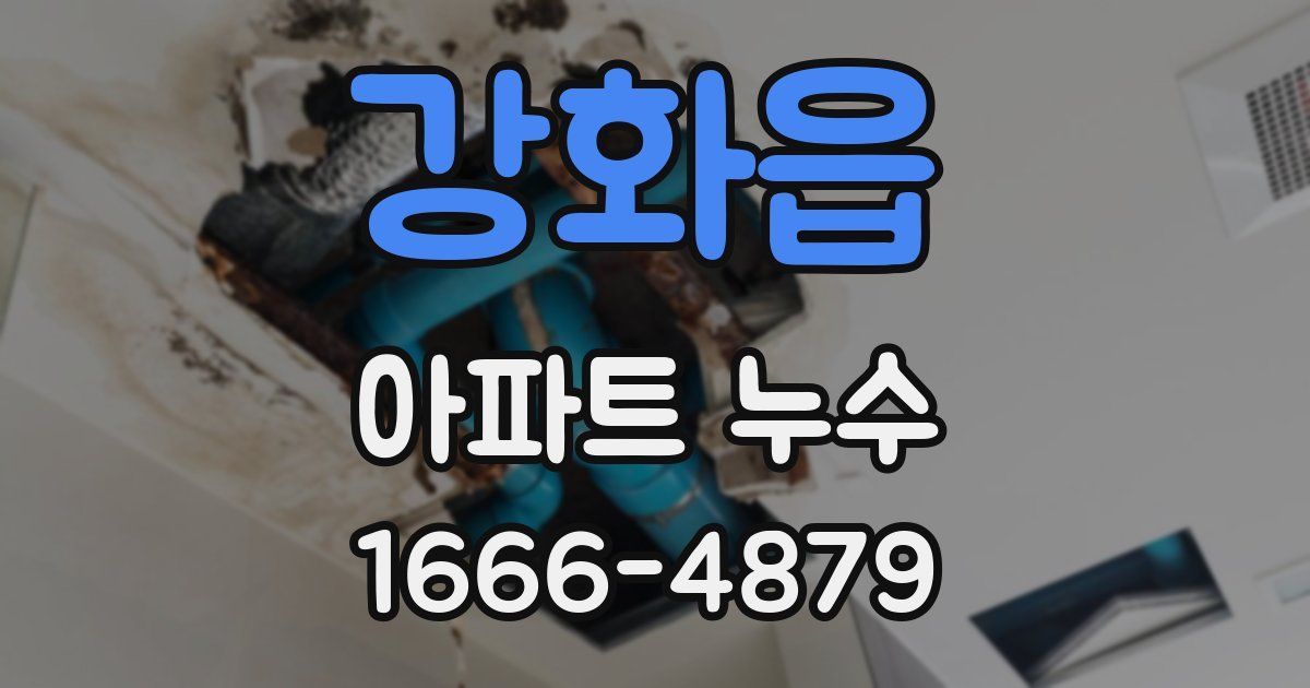 강화읍 아파트 누수
