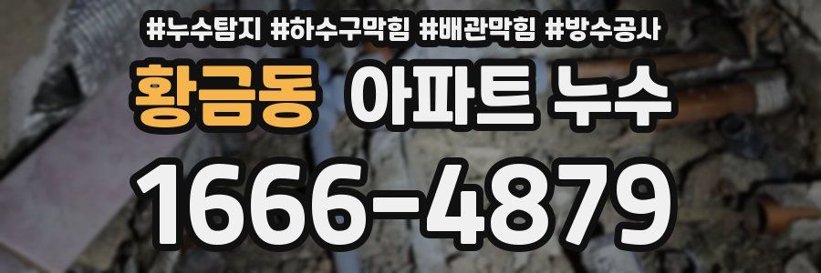 황금동 아파트 누수