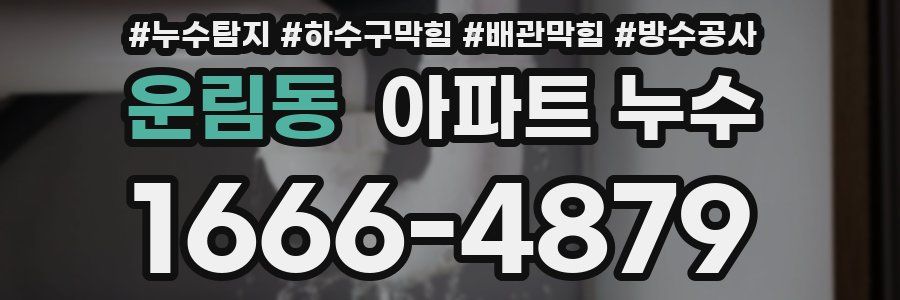 운림동 아파트 누수