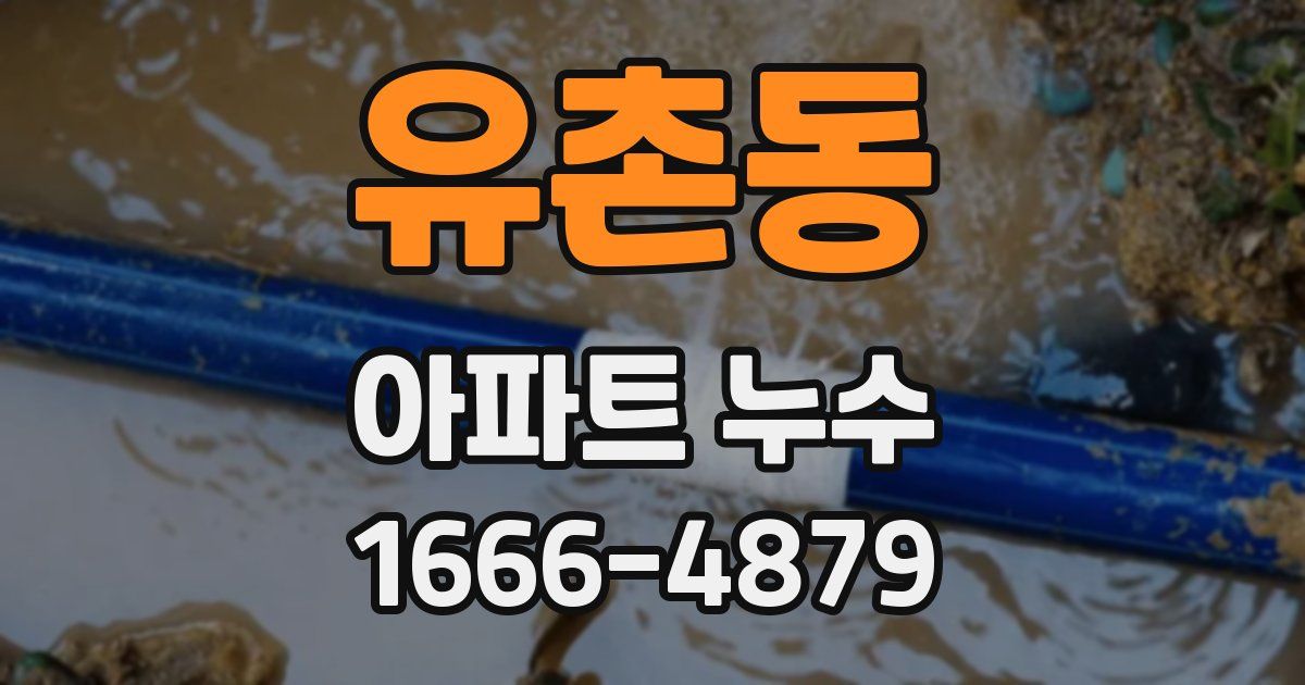 유촌동 아파트 누수