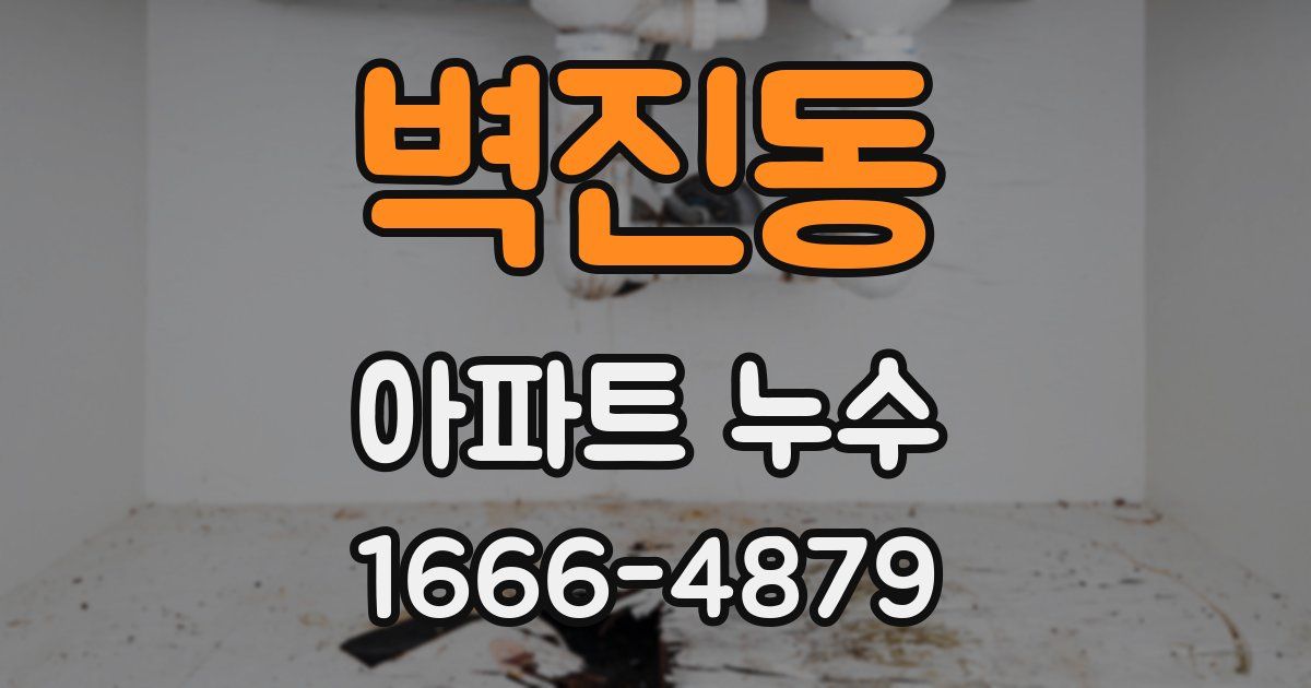 벽진동 아파트 누수