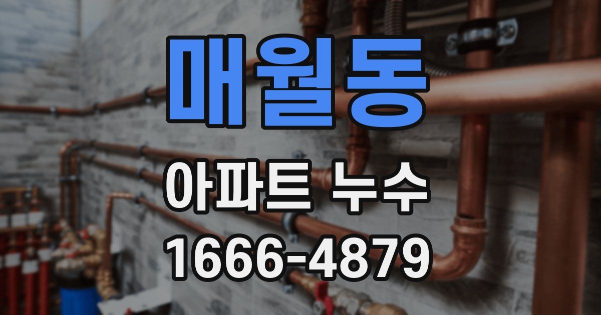 매월동 아파트 누수
