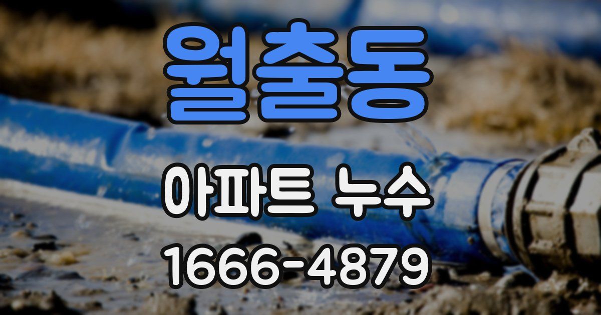 월출동 아파트 누수