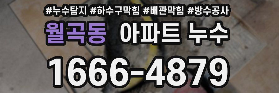 월곡동 아파트 누수