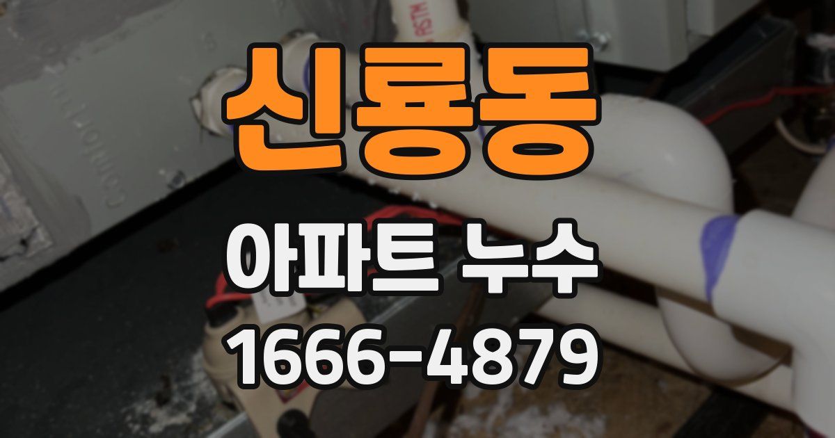 신룡동 아파트 누수