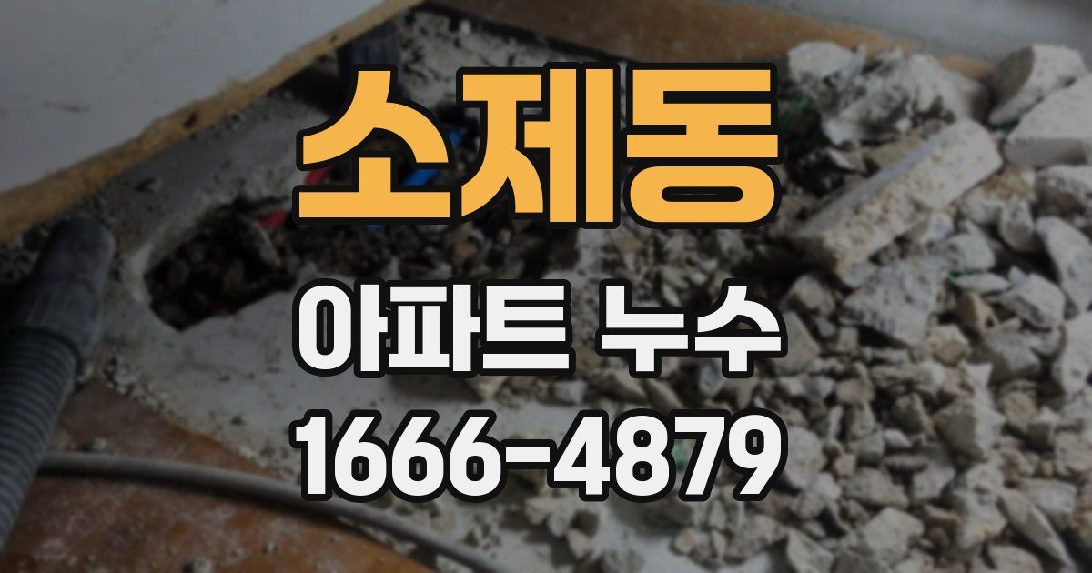 소제동 아파트 누수