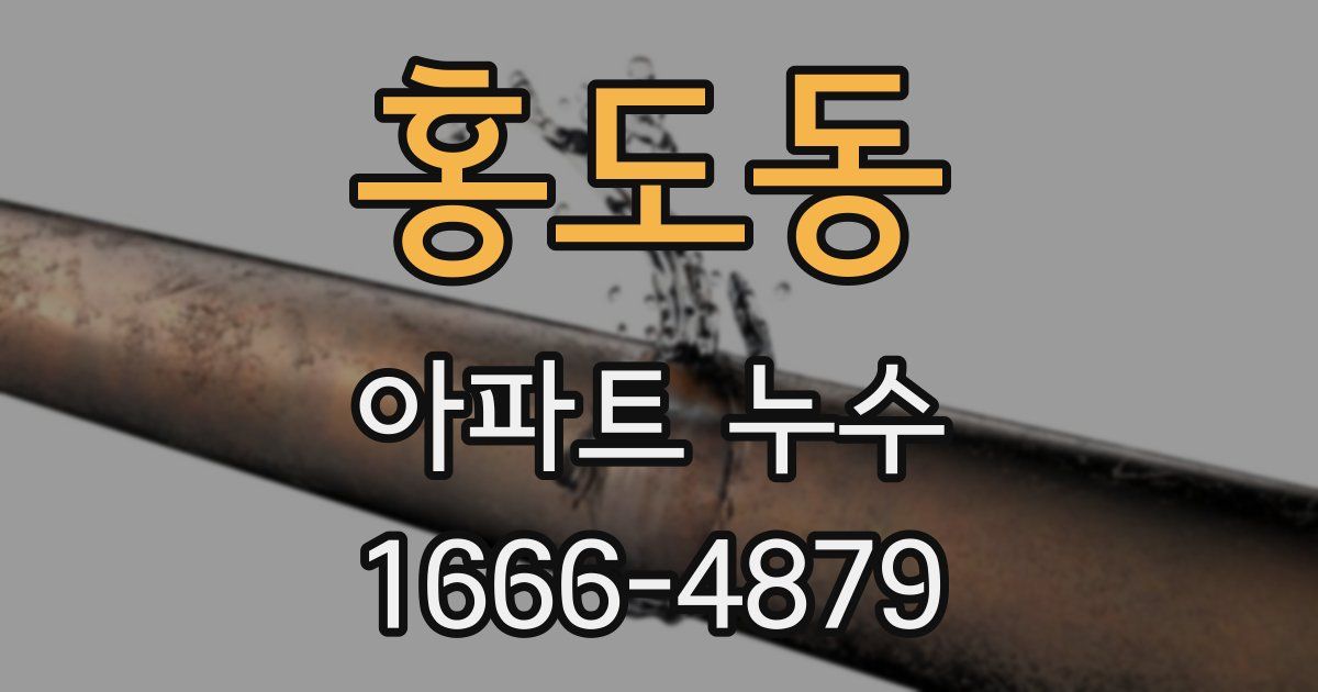 홍도동 아파트 누수
