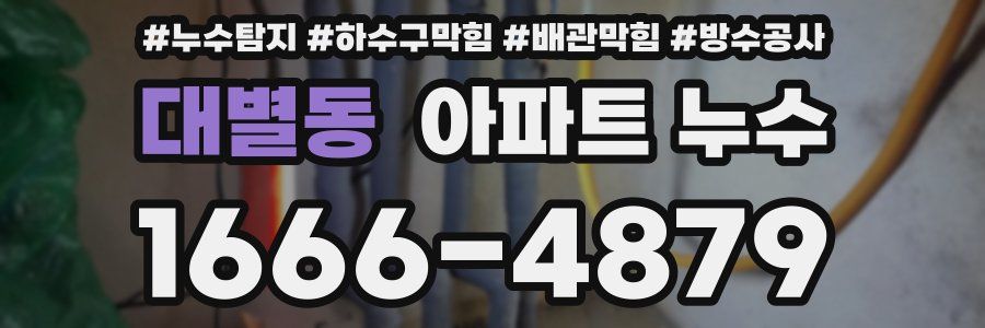 대별동 아파트 누수