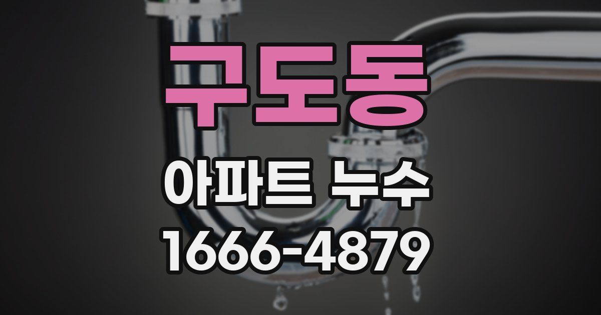 구도동 아파트 누수