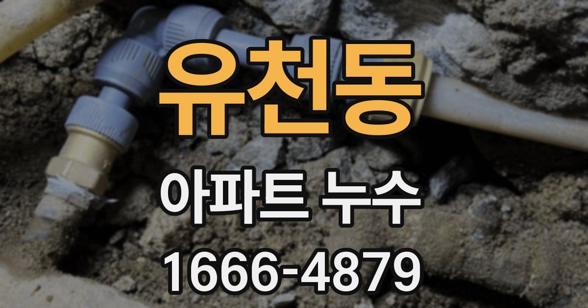 유천동 아파트 누수