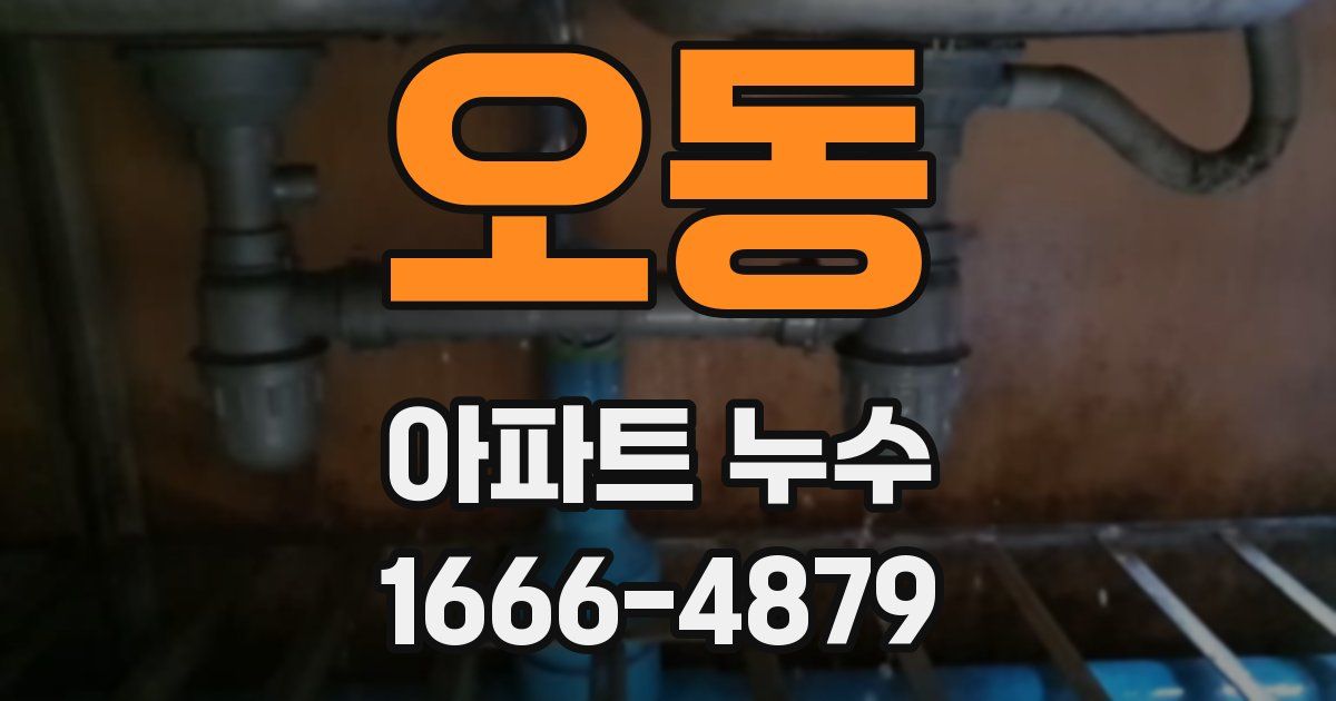 오동 아파트 누수