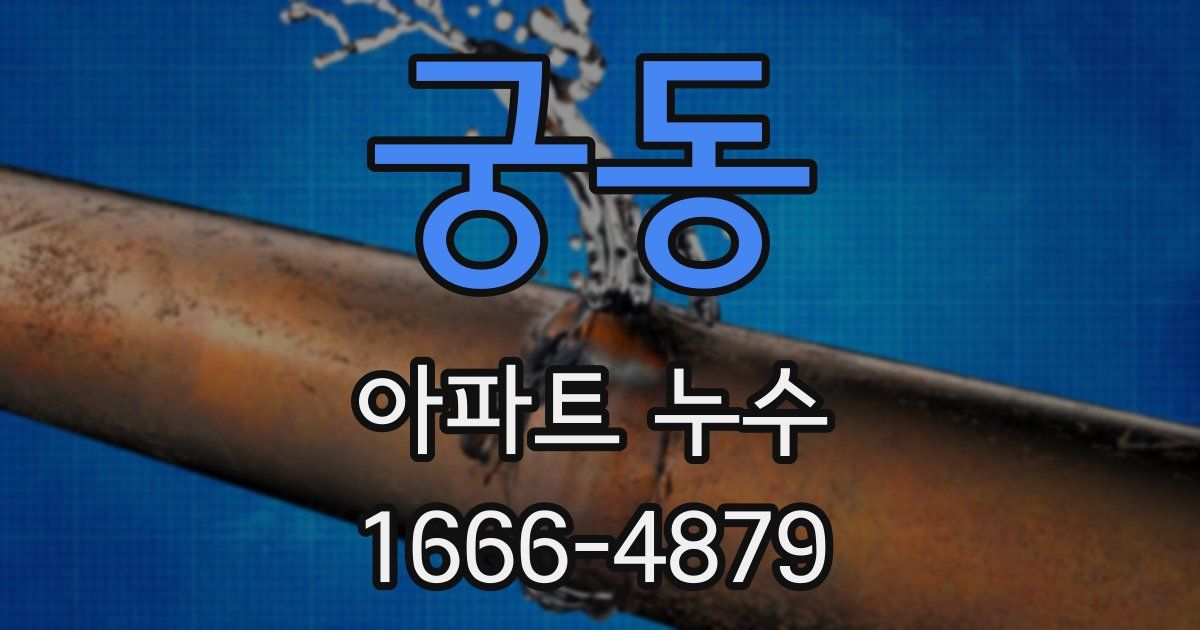 궁동 아파트 누수
