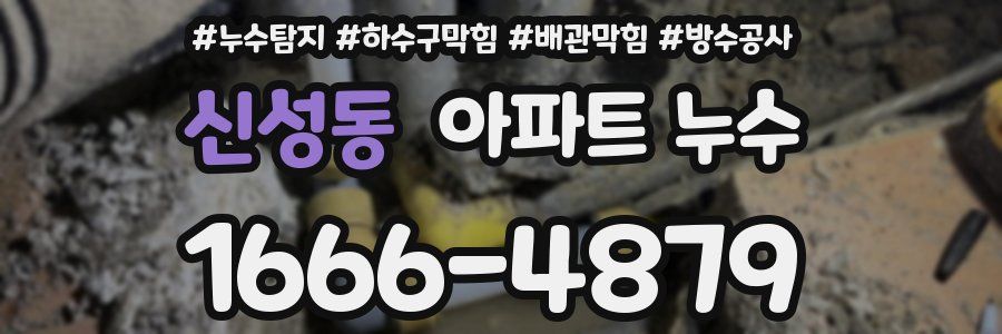 신성동 아파트 누수