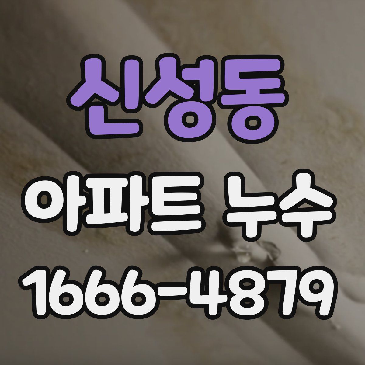 신성동 아파트 누수