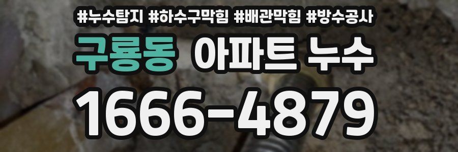 구룡동 아파트 누수