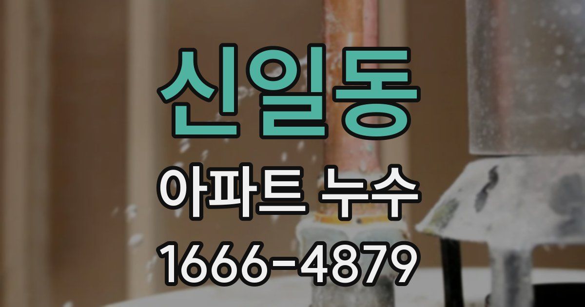 신일동 아파트 누수