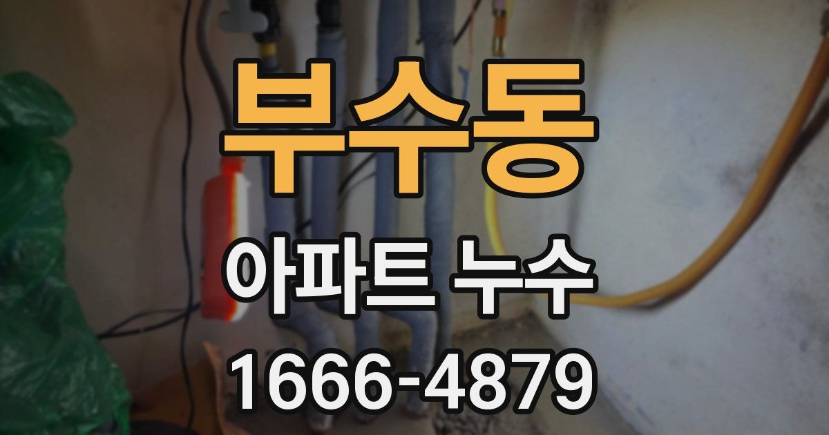 부수동 아파트 누수
