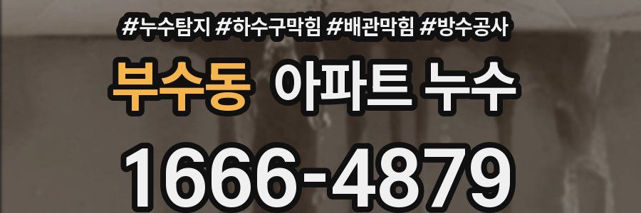 부수동 아파트 누수