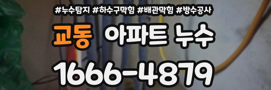 교동 아파트 누수