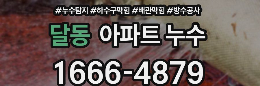 달동 아파트 누수