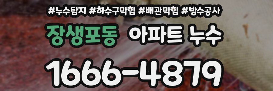 장생포동 아파트 누수