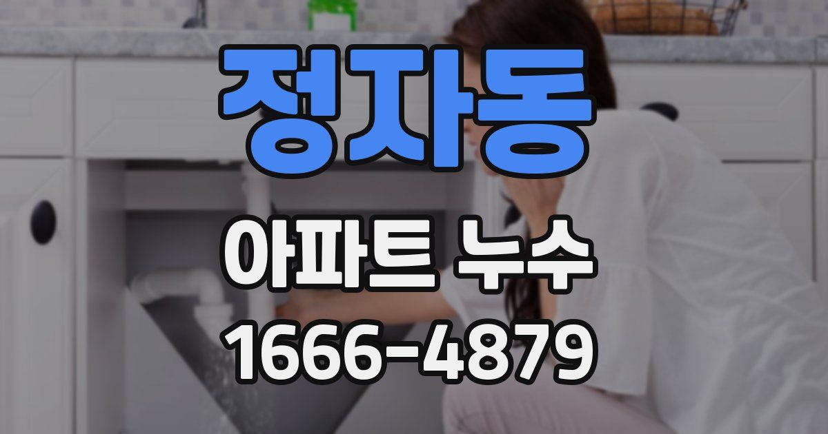 정자동 아파트 누수