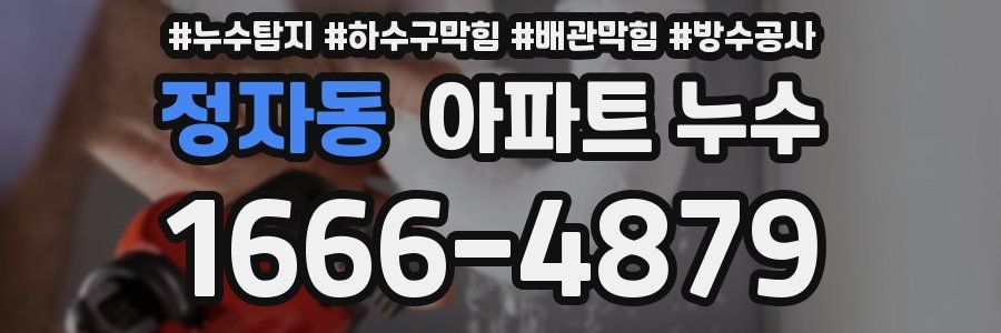 정자동 아파트 누수