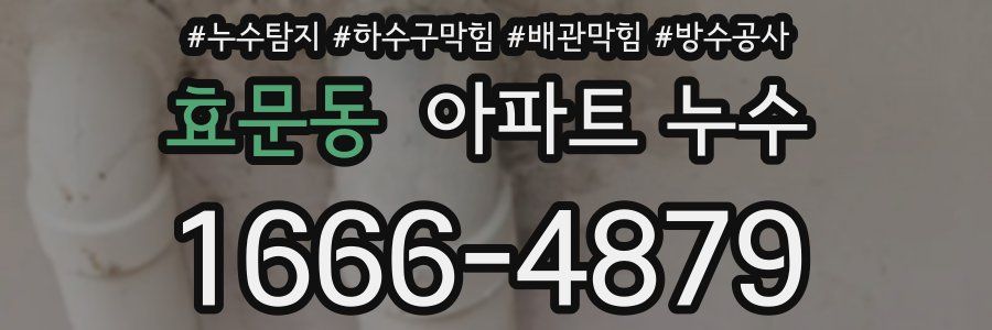 효문동 아파트 누수