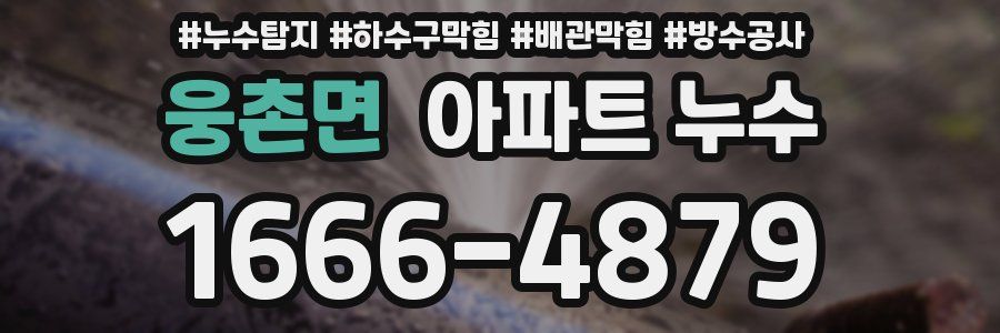 웅촌면 아파트 누수