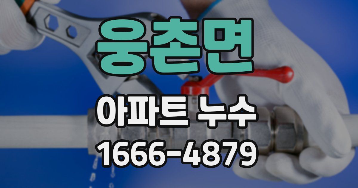 웅촌면 아파트 누수