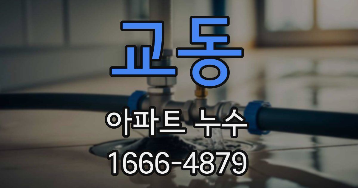 교동 아파트 누수