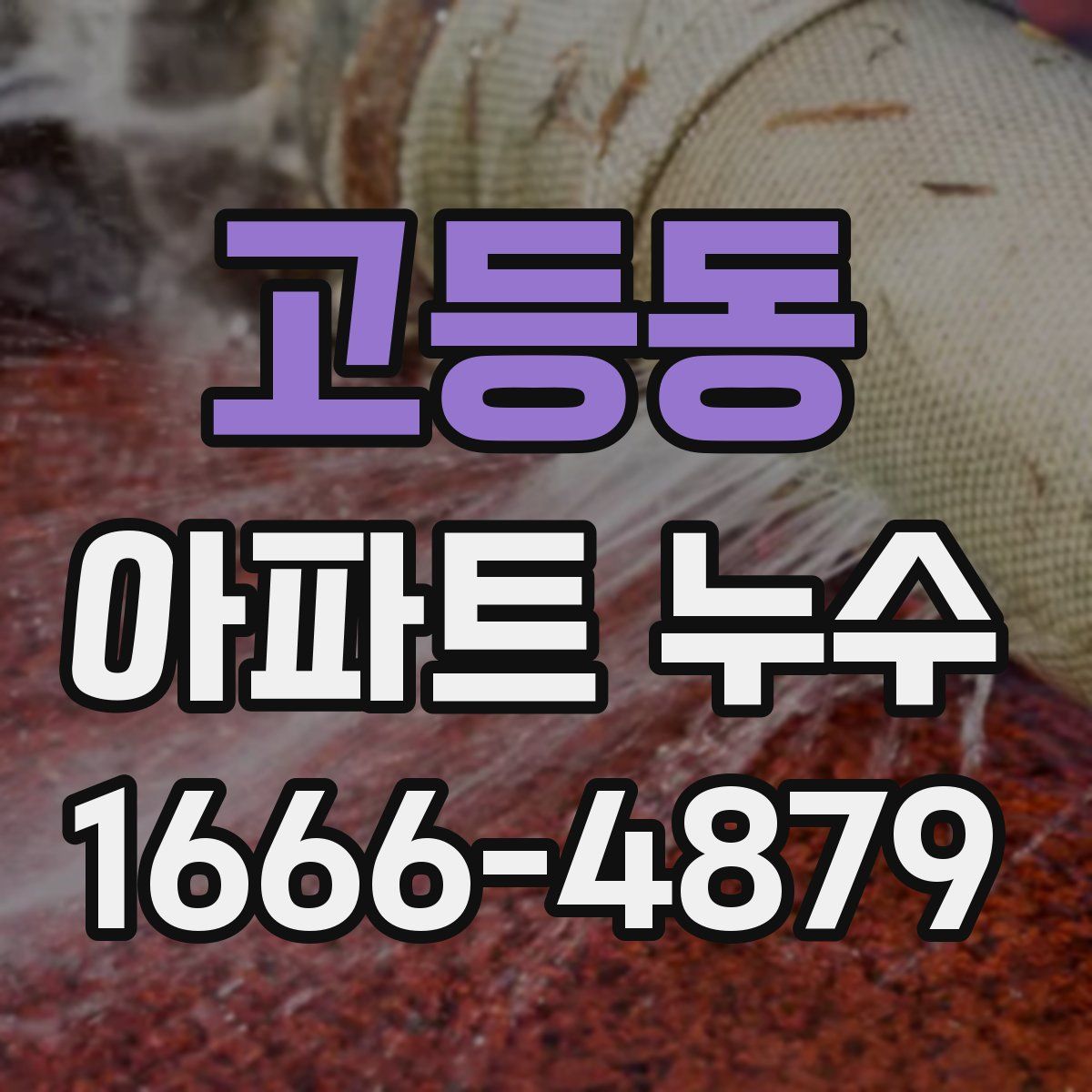 고등동 아파트 누수