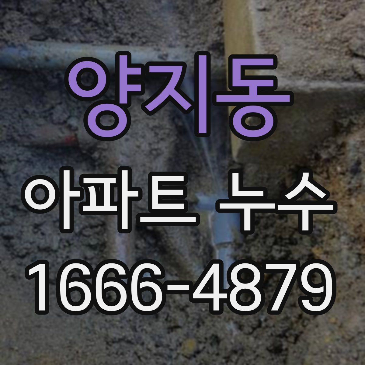 양지동 아파트 누수