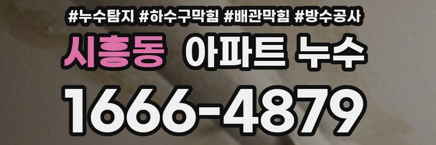 시흥동 아파트 누수