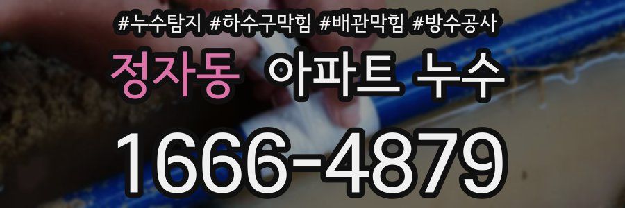 정자동 아파트 누수