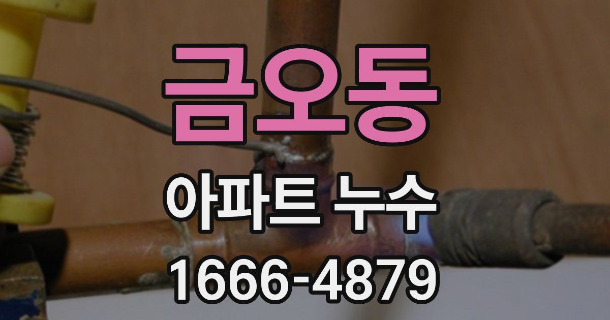 금오동 아파트 누수