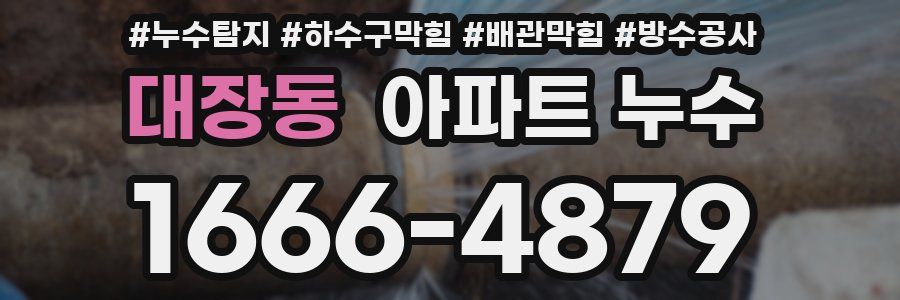 대장동 아파트 누수
