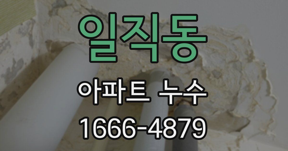 일직동 아파트 누수
