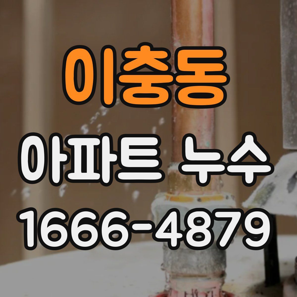 이충동 아파트 누수