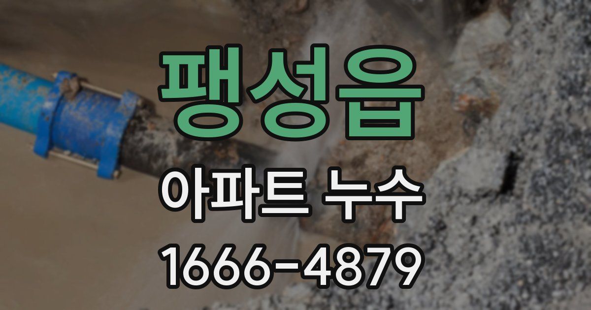 팽성읍 아파트 누수