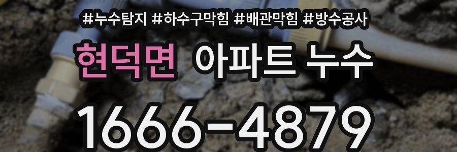 현덕면 아파트 누수