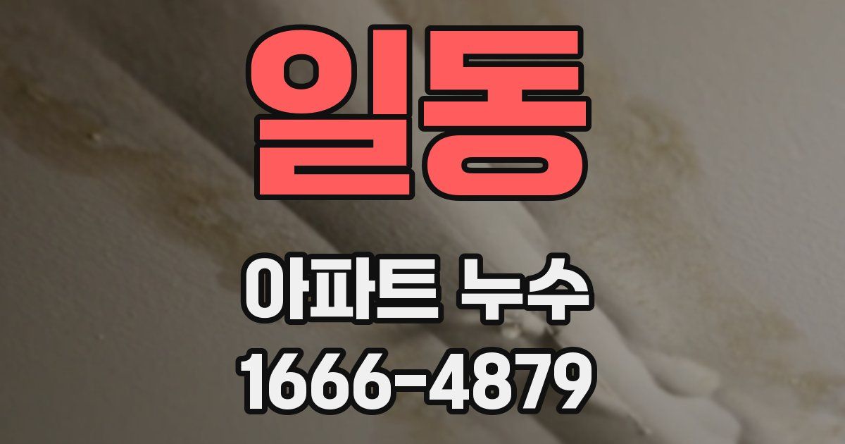 일동 아파트 누수