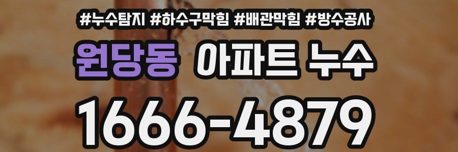 원당동 아파트 누수