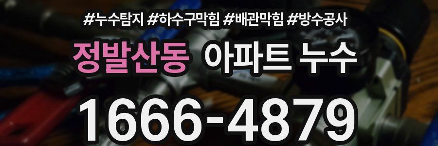 정발산동 아파트 누수