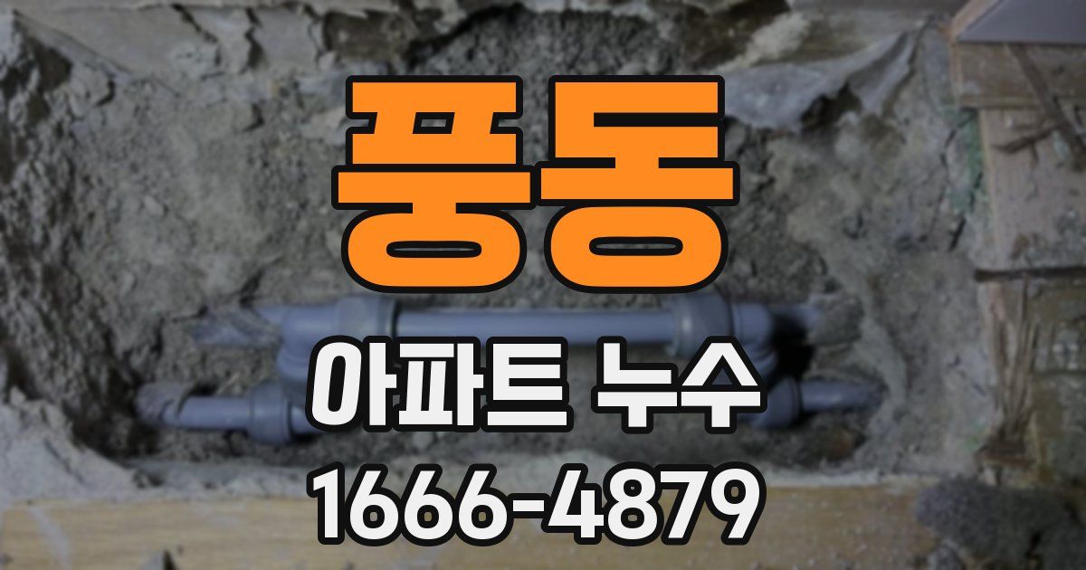 풍동 아파트 누수