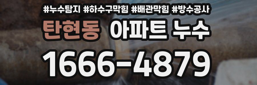 탄현동 아파트 누수