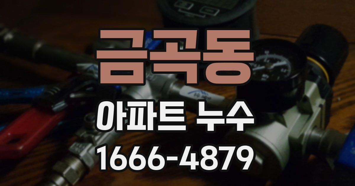 금곡동 아파트 누수