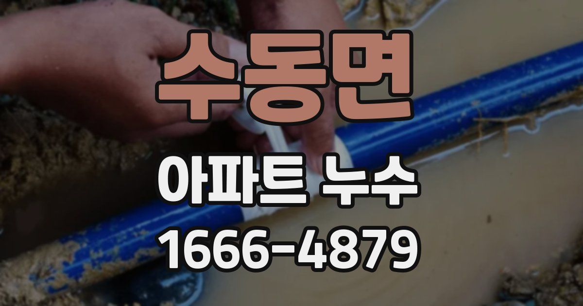 수동면 아파트 누수