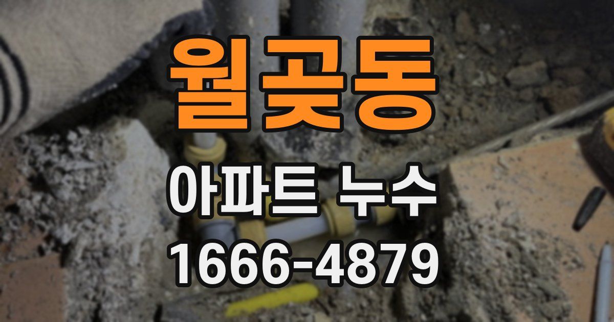월곶동 아파트 누수